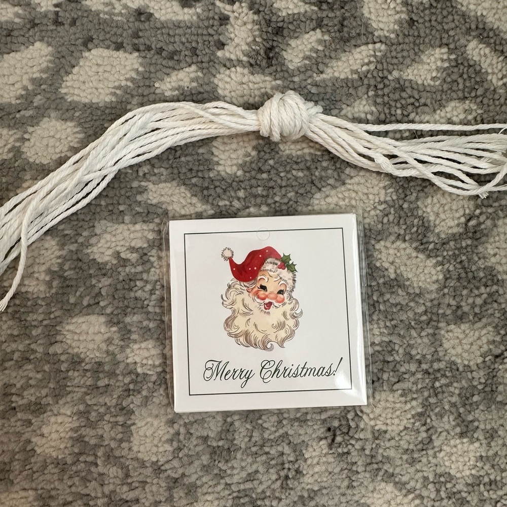 Merry Christmas Santa gift tag